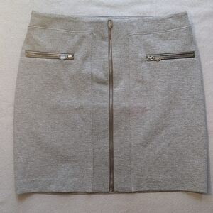 White House Black Market Heather Gray Pencil Skirt